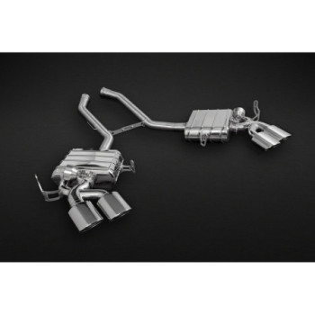Silenciadores traseros con válvula y colas de escape acero inoxidable Capristo Mercedes-Benz ML63 (W164) 2006-2011 02MB07503005