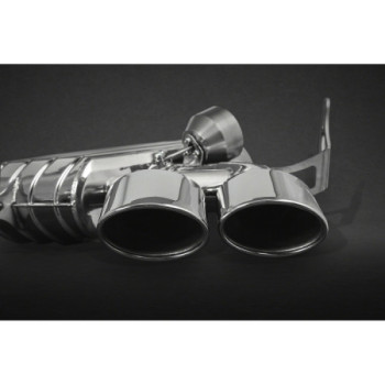 Schalldämpfer hinten mit Klappe und Endrohren Edelstahl Capristo Mercedes-Benz ML63 (W164) 2006-2011 02MB07503005