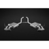 Silenziatori posteriori con valvola e terminali ceramica Capristo Mercedes-Benz ML63 (W164) 2006-2011 02MB07503001