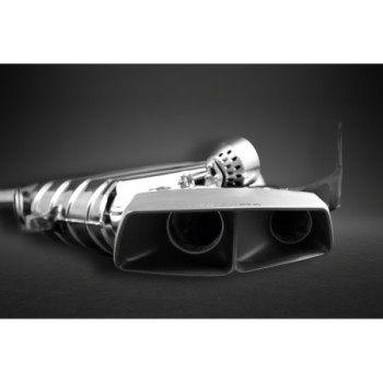 Silencieux arrière avec valve et embouts céramique Capristo Mercedes-Benz ML63 (W164) 2006-2011 02MB07503001