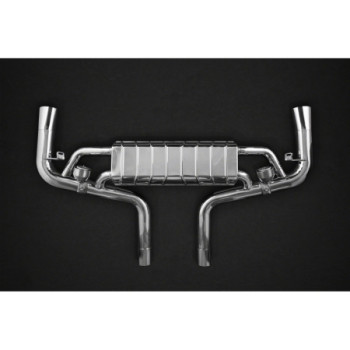 Système d'échappement complet en acier inoxydable avec valve Capristo Mercedes-Benz GLE63/S (C292/W166) 2015-2019 02MB09103001