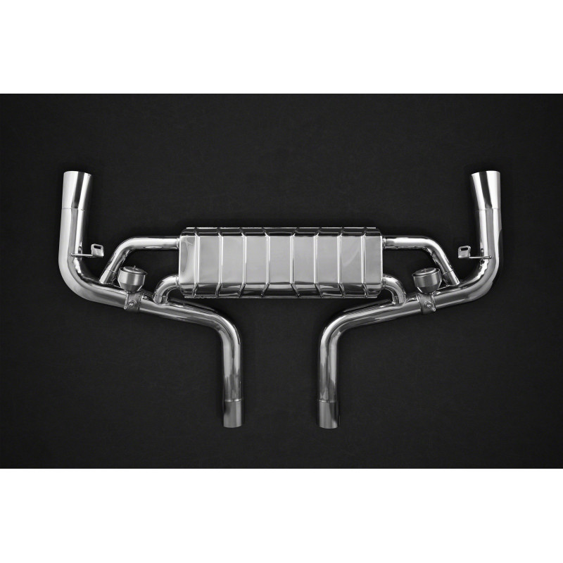 Stainless steel complete exhaust system with valve Capristo Mercedes-Benz GLE63/S (C292/W166) 2015-2019 02MB09103001