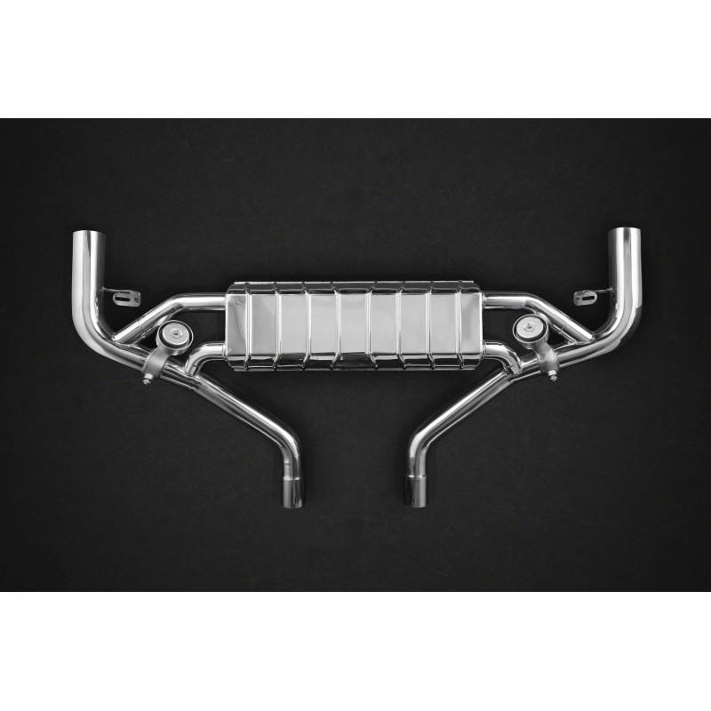 Sistema di scarico completo in acciaio inox con valvola Capristo Mercedes-Benz GLE63 (W166) 2015 02MB06703001