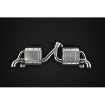 Stainless steel complete exhaust system with valve Capristo Mercedes-Benz GLA45 (X156) 2014-2019 02MB08403015