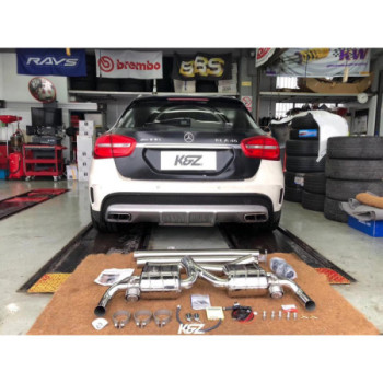 Système d'échappement complet en acier inoxydable avec valve Capristo Mercedes-Benz GLA45 (X156) 2014-2019 02MB08403015