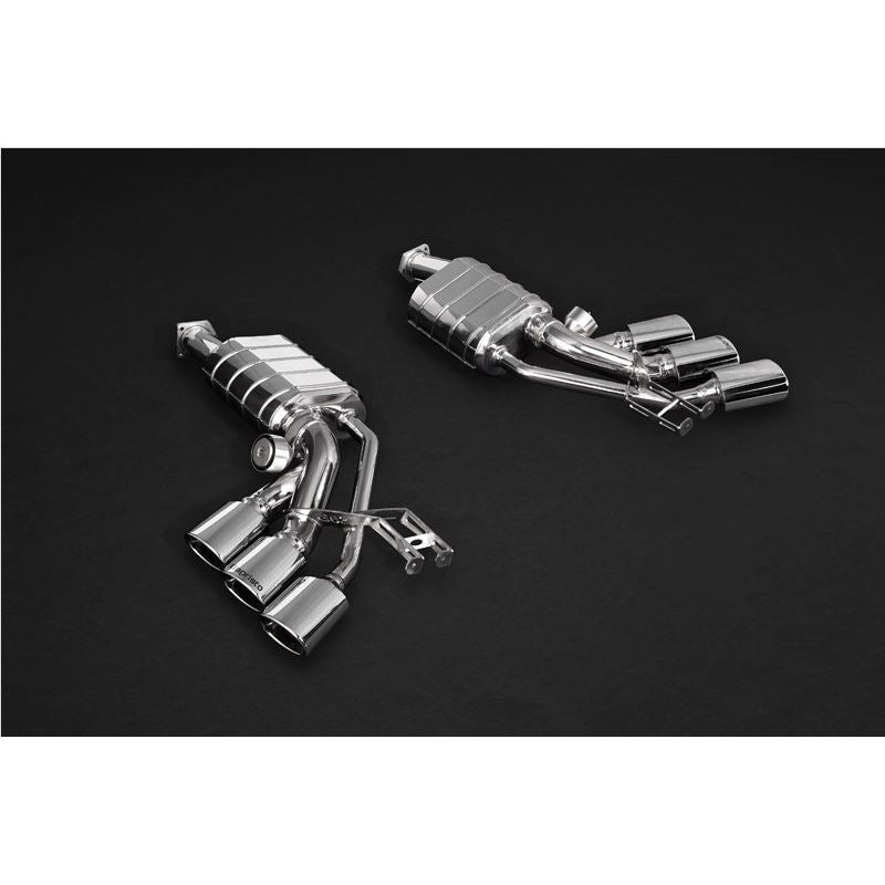 Silenziatori in acciaio inox con valvola ECE tripli Capristo Mercedes-Benz G63 (W463) 2012-2018 02MB08503012