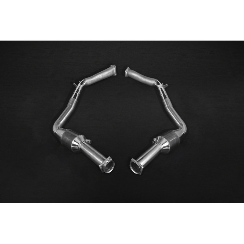 Stainless steel downpipe with sports catalytic converters Capristo Mercedes-Benz G63 (W463) 2012-2018 02MB08503007