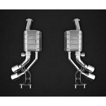 Silenziatori in acciaio inox con valvola ECE doppi Capristo Mercedes-Benz G550/G500 4x4 Squared (W463) 2015-2018 02MB08503004