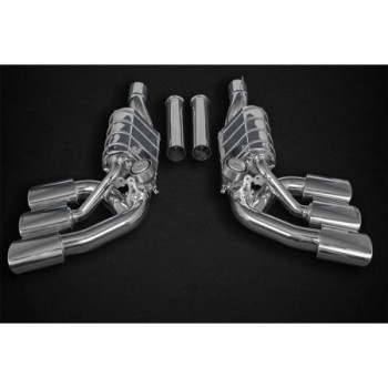 Silenziatori in acciaio inox con valvola ECE tripli Capristo Mercedes-Benz G550/500 (W463A) 2019-2024 02MB08503035