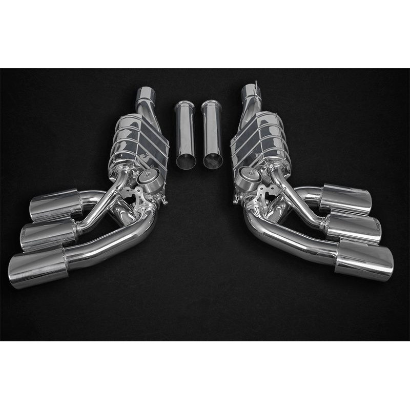 Stainless steel silencers with valve ECE triple Capristo Mercedes-Benz G550/500 (W463A) 2019-2024 02MB08503035