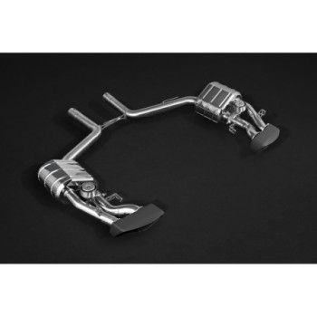 Système d'échappement complet en acier inoxydable avec valve Capristo Mercedes-Benz CLS63 (218) 2010-2018 02MB01503001
