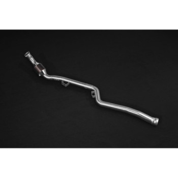 Stainless steel downpipe with sports catalytic converters Capristo Mercedes-Benz CLS63 (218) 2010-2018 02MB01503002