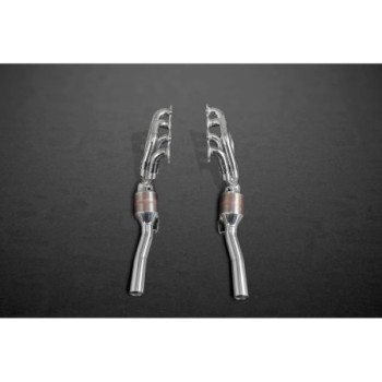 Collecteurs d'échappement décatalysés en inox avec tubes post-catalyseur Capristo Mercedes-Benz C63 (204) Black Series