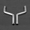 Stainless exhaust manifolds with sports catalytic converters 250-cell and pipes replacement Capristo Mercedes-Benz C63 (204)