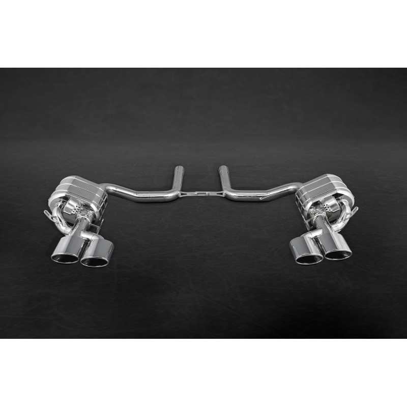Stainless steel complete exhaust system with valve Capristo Mercedes-Benz C63 (204) 2007-2014 02MB02003015