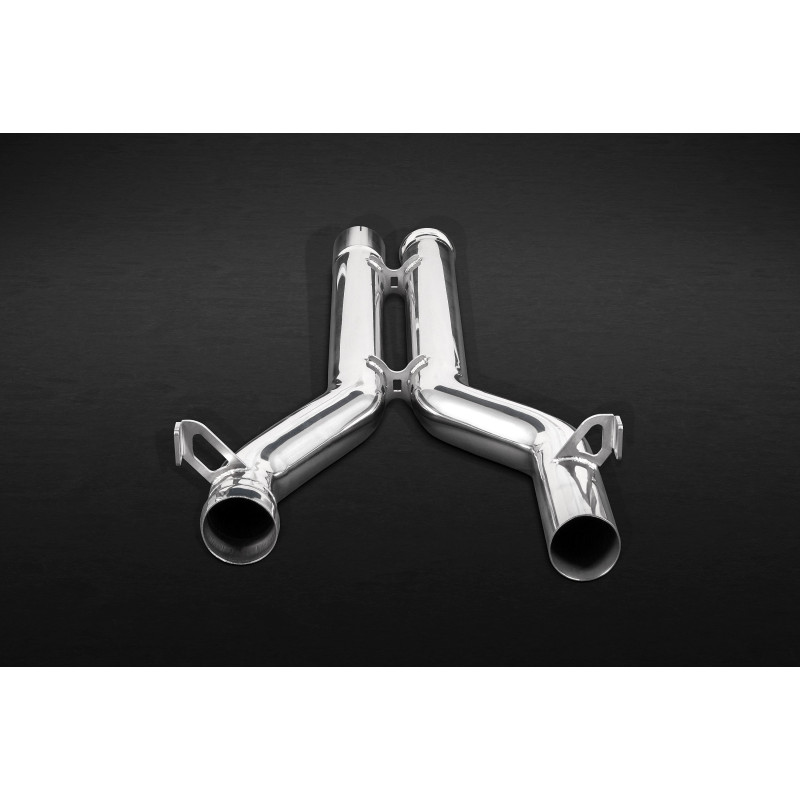 Tubi sostitutivi silenziatore centrale in acciaio inox Capristo Mercedes-Benz C63 (204) 2007-2014 02MB02003006