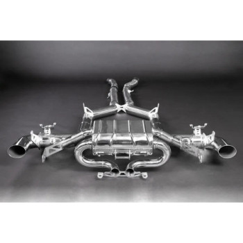 Sistema de escape completo de inox con válvula y supresor de catalizador Capristo Mercedes-Benz AMG GT R (190) 2017-2021