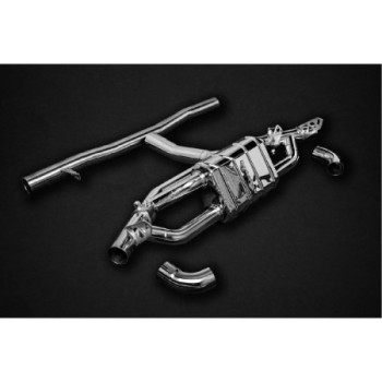 Stainless steel complete exhaust system with valve Capristo Mercedes-Benz A35 (W177) 2018-2026 02MB08403017