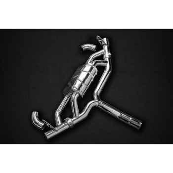 Sistema de escape completo de acero inoxidable con válvula Capristo Mercedes-Benz A35 (W177) 2018-2026 02MB08403017