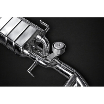 Sistema di scarico completo in acciaio inox con valvola e tubi post-catalizzatore Capristo Nissan GTR MK3/4/Nismo 2009-2024
