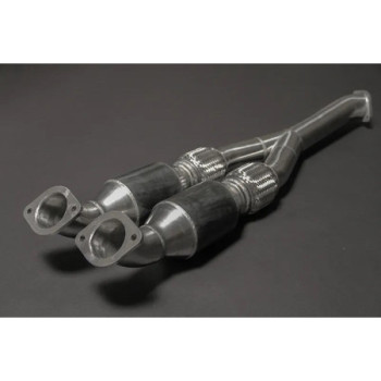 Tube section centrale Y-Pipe catalysé en acier inoxydable Capristo Nissan GTR MK3/4/Nismo 2009-2024 02NI09503016