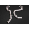 Downpipe de acero inoxidable con catalizadores deportivos de 250 celdas Capristo Nissan GTR MK3/4/Nismo 2009-2024 02MB10703018
