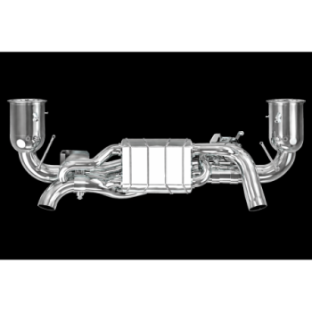 Sistema di scarico completo in acciaio inox con valvola e decatalizzatore Capristo Porsche 911 Carrera GTS (992.1) 2020-2024