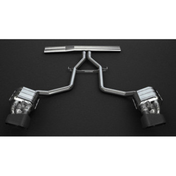 Sistema de escape completo de acero inoxidable con válvula Capristo Porsche Panamera V8 S/4S/GTS (970) 2009-2015 02PO04703005
