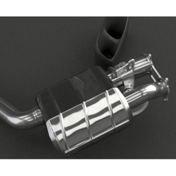 Système d'échappement complet en acier inoxydable avec valve Capristo Porsche Panamera V8 S/4S/GTS (970) 2009-2015 02PO04703005