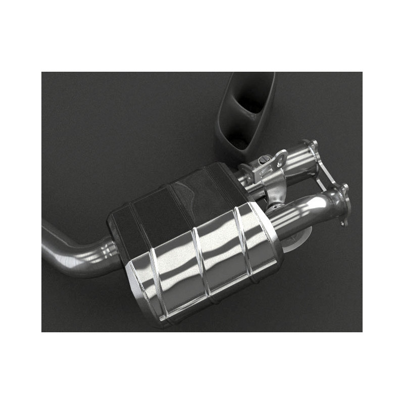 Sistema de escape completo de acero inoxidable con válvula Capristo Porsche Panamera V8 S/4S/GTS (970) 2009-2015 02PO04703001