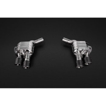 Système d'échappement complet avec valve et embouts en carbone Capristo Porsche Panamera Turbo/S (971) 2016-2023 02PO04703012-B