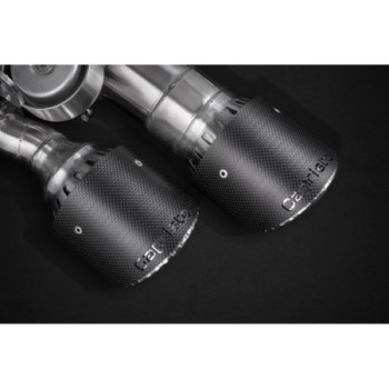 Système d'échappement complet avec valve et embouts en carbone Capristo Porsche Panamera Turbo/S (971) 2016-2023 02PO04703012-B