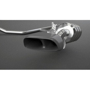 Sistema di scarico completo in acciaio inox con valvola Capristo Porsche Panamera Turbo/S (970) 2009-2015 02PO04703006
