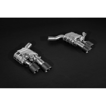 Carbon fibre complete exhaust system with valve and exhaust tips Capristo Porsche Panamera GTS (971) 2016-2023 02PO04703012-B