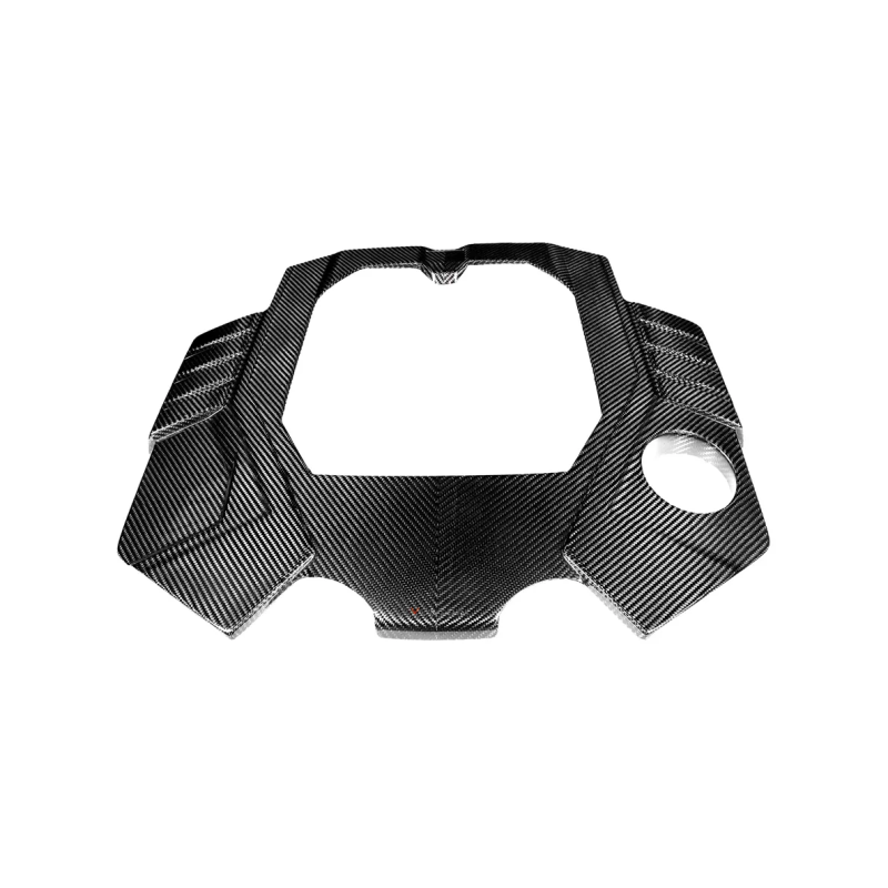 Cubierta motor de carbono Eventuri Audi C8 RS6 RS7 acabado brillante 2020-2026 EVE-C8RS6-CF-ENG