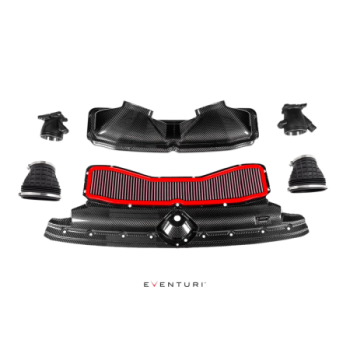 Carbon fibre intake Eventuri Audi C8 RS6 RS7 gloss finish 2020-2026 EVE-C8RS6-CF-INT