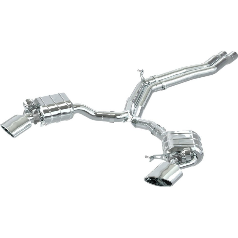 Komplett-Abgasanlage mit Klappe und Endrohren oval Capristo Audi RS5 (F5 Facelift) Sportback 2020-2025 02AU05203007