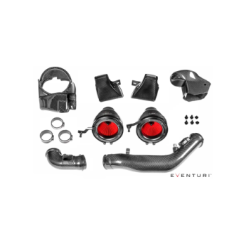 Aspirazione in carbonio Eventuri BMW F8X M3/M4 V2 con condotti sigillati 2014-2020 EVE-F8XMV2-CF-INT