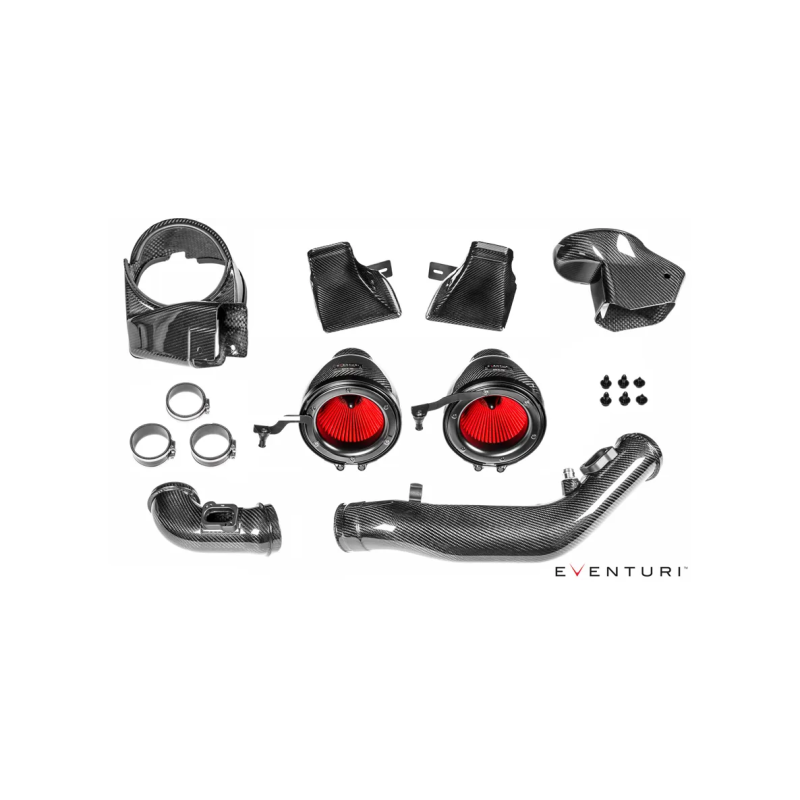 Admission en carbone Eventuri BMW F8X M3/M4 V2 finition mate avec conduits scellés 2014-2020 EVE-F8XMV2-CFM-INT