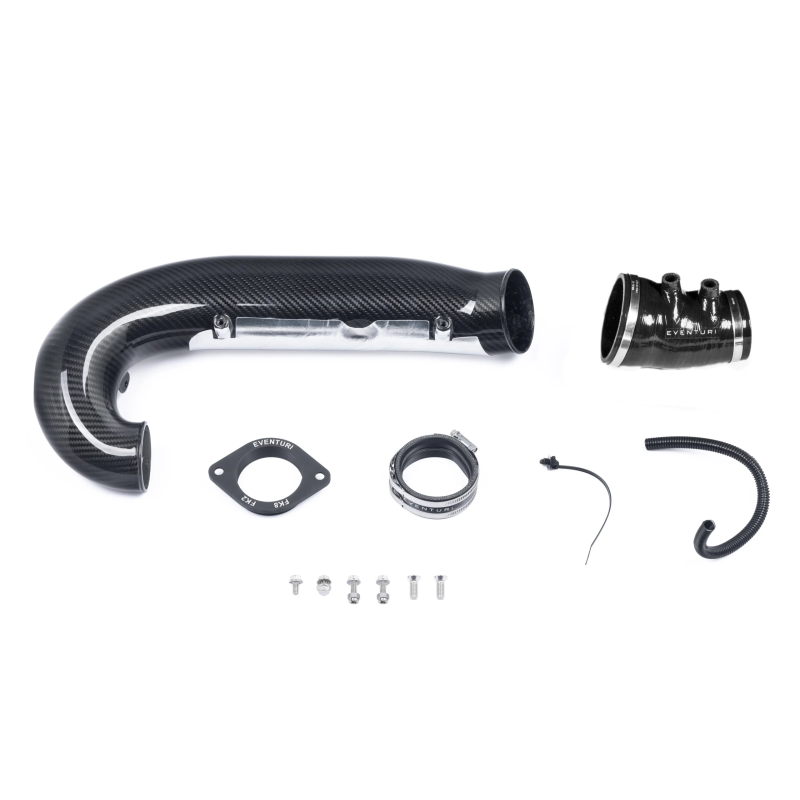 Tubo del turbo de carbono Eventuri FK2 V3 Oversized - mejora solo tubo para kit existente 2015-2017 EVE-FK2V3-CHG-UPG