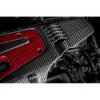 Motorabdeckung aus Carbon Eventuri Honda Civic Type R FK8 / FK2 rot e schwarz 2015-2021 EVE-FK8FK2-ENG