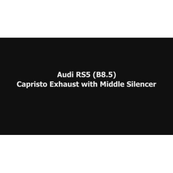 Komplett-Abgasanlage aus Edelstahl mit Klappe Capristo Audi RS5 (B8) 2010-2015 02AU00503001