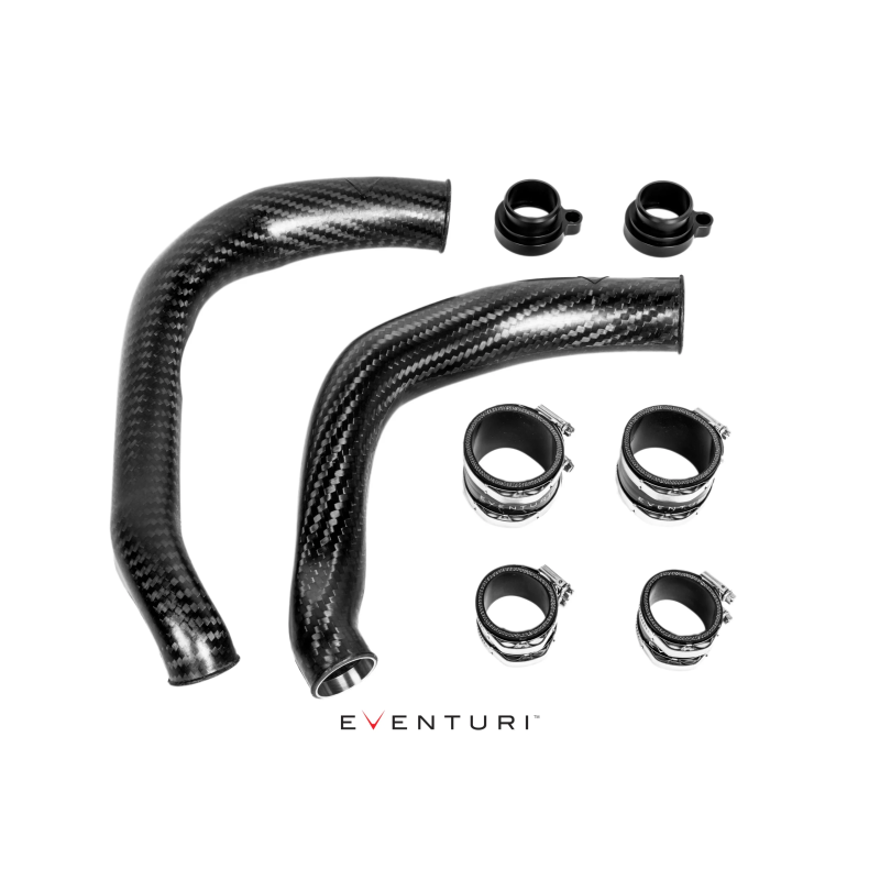 Turbo tube in carbonio Eventuri BMW S55 - set da 2 2014-2021 EVE-S55-CF-CHG