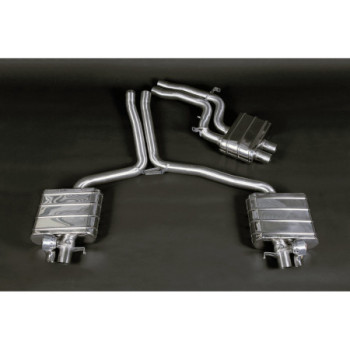 Sistema di scarico completo in acciaio inox con valvola ECE Capristo Audi RS4 (B8) 2012-2015 02AU05203001
