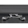 Sistema di scarico completo in acciaio inox con valvola ECE Capristo Audi RS4 (B8) 2012-2015 02AU05203001