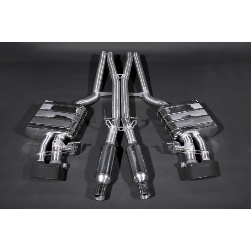 Système d'échappement complet en acier inoxydable avec valve Capristo Audi RS4 (B7) 2006-2008 02AU05103001