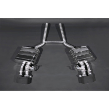 Sistema de escape completo de acero inoxidable con válvula Capristo Audi RS4 (B7) 2006-2008 02AU05103001