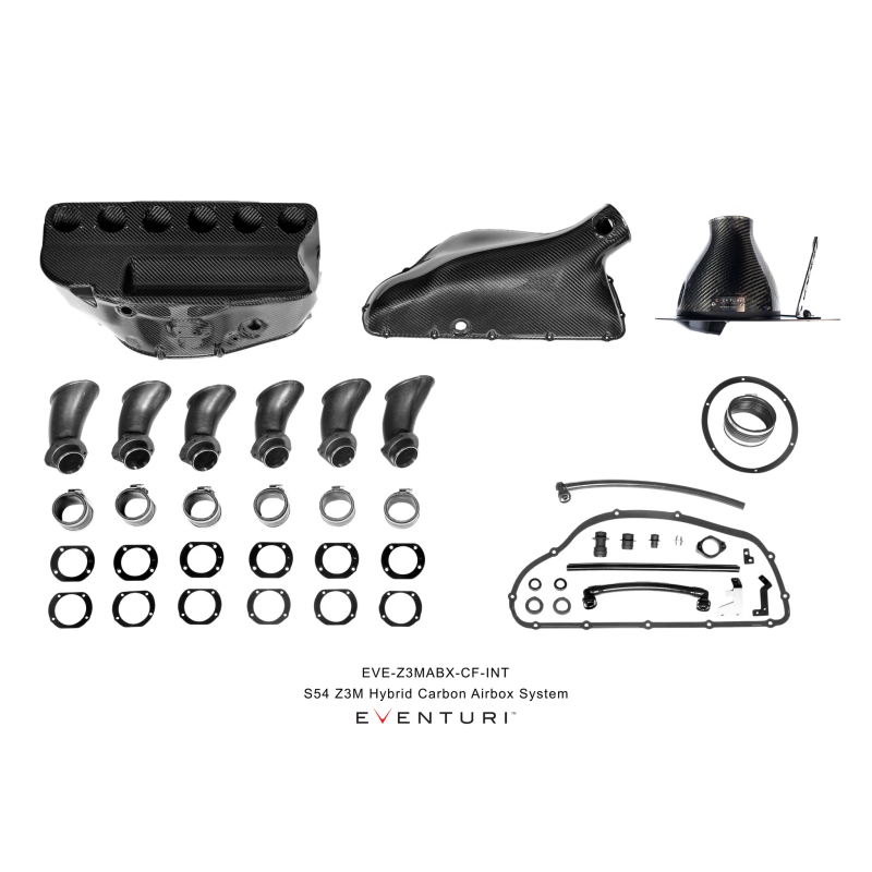 Carbon fibre airbox hybrid Eventuri BMW E36 S54 Z3M Hybrid with aspirazione 1998-2002 EVE-Z3MABX-CF-INT