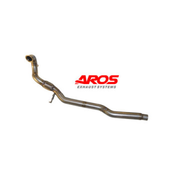 Stainless steel downpipe without catalytic converter Ø70 Aros Audi Q2 40 QUATTRO 2.0 190 Hp (version with OPF) 2019-2020