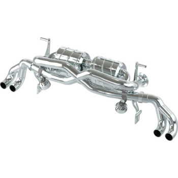 Sistema di scarico completo in acciaio inox con valvola e X-Pipe Capristo Audi R8 V8 (Gen1) 2007-2012 02AU00803008